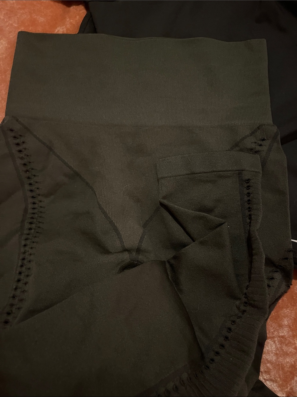 WOLF Black Seamless High-Rise Shapewear Shorts